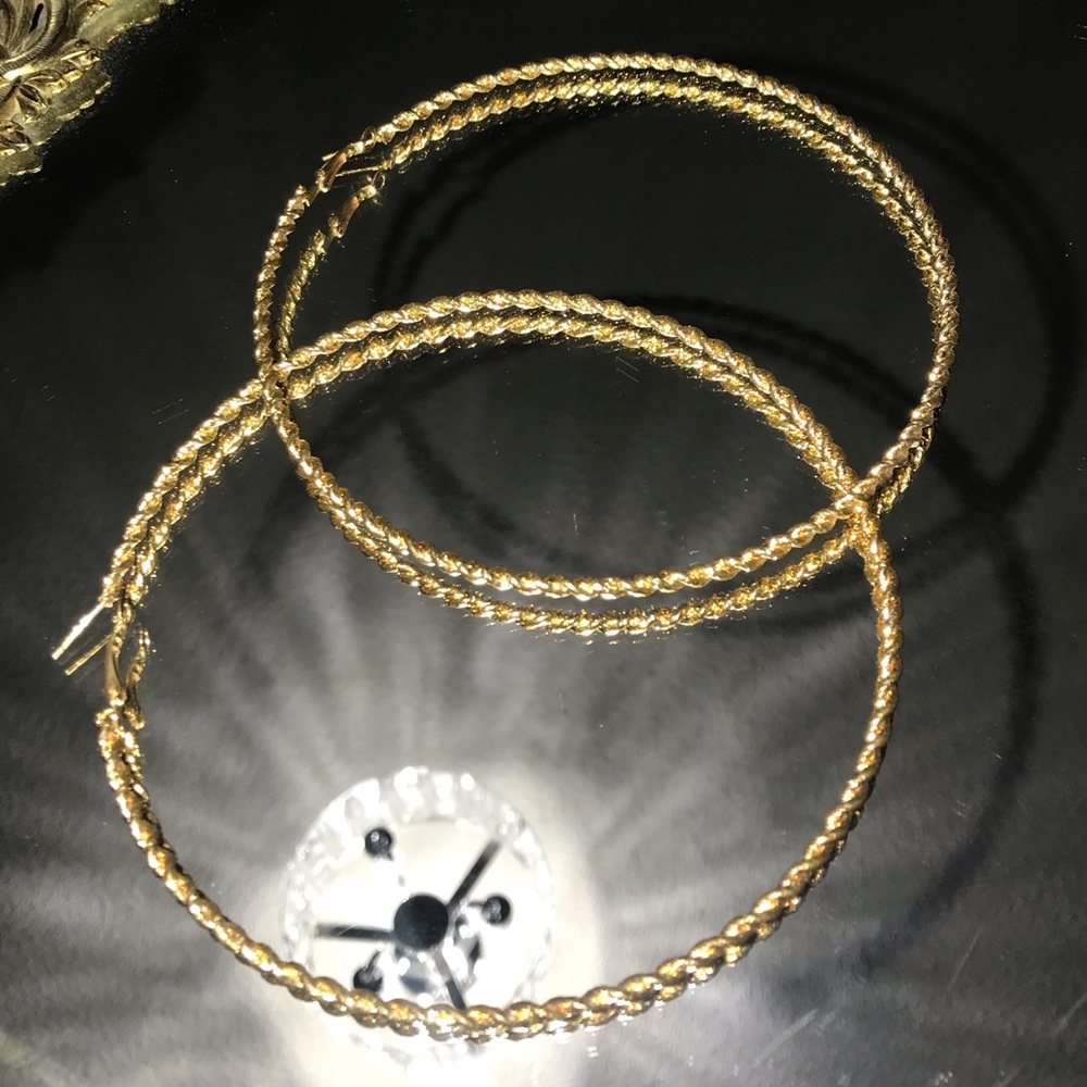XL GOLD HOOPS